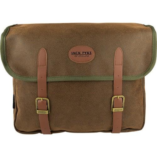 Jack Pyke Logo Leather Trim Messenger Bag
