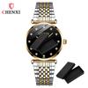 Fashion Chenxi Brand Couple Top Brand Luxury Golden Full Stainless Steel Waterproof Classic Design Quartz Watch Relogio Saat