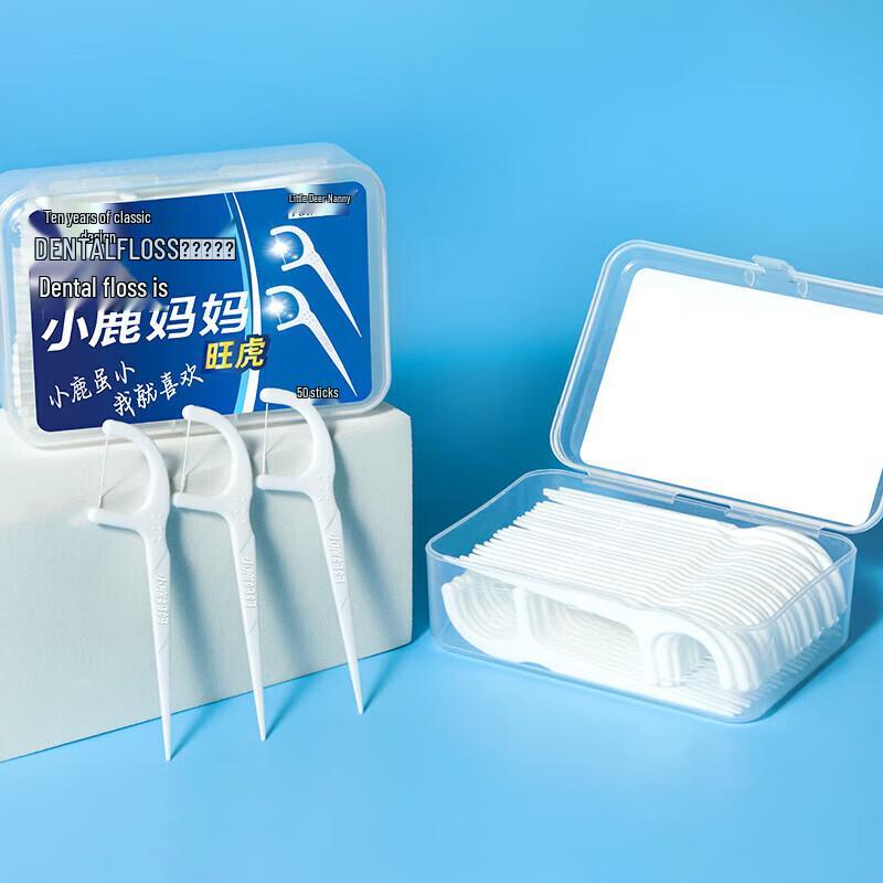 Xiaolu Mama Round Thread Dental Floss Picks, 200 Count