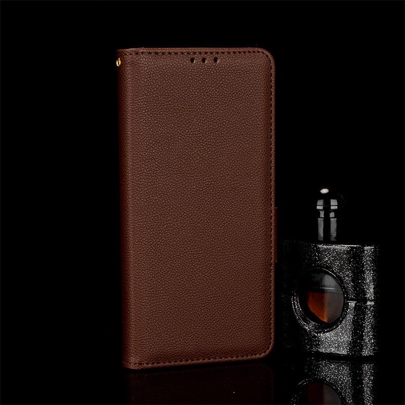 Кожаный чехол-книжка Xiaomi 13 Ultra с держателем для карт - Защитная обложка с узором «Личи»