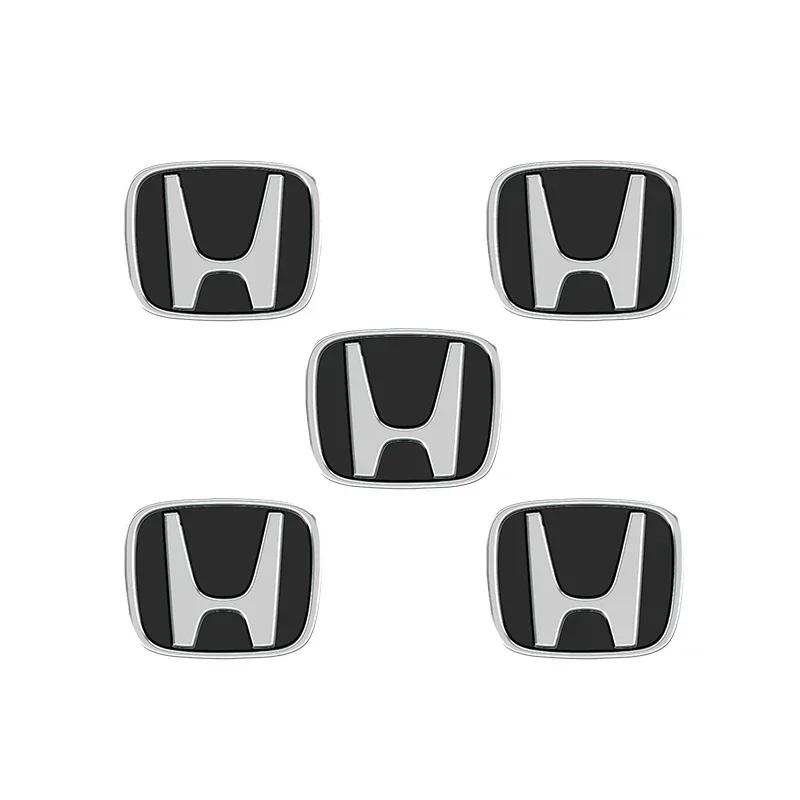 13mm 5/10pcs Aluminum Car Remote Key Sticker Emblem for Honda CR-V MB36 STEPWGN Civic Accord City XR-V Envix ODYSSEY VEZEL Fit