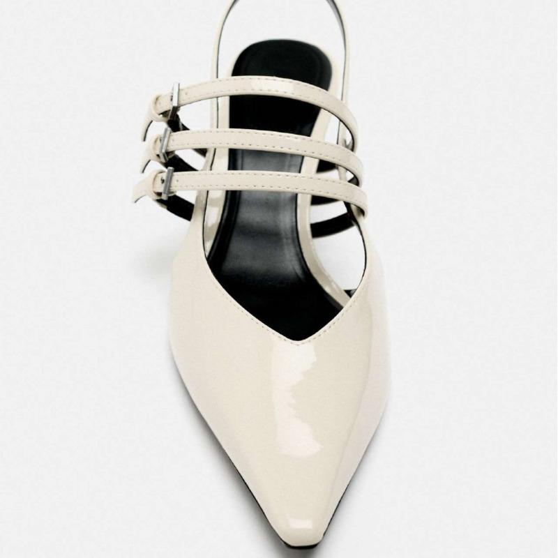 Дизайнерские сексуальные сандалии с острым носком, женские туфли на высоком каблуке, летние элегантные туфли-шпильки с пряжкой