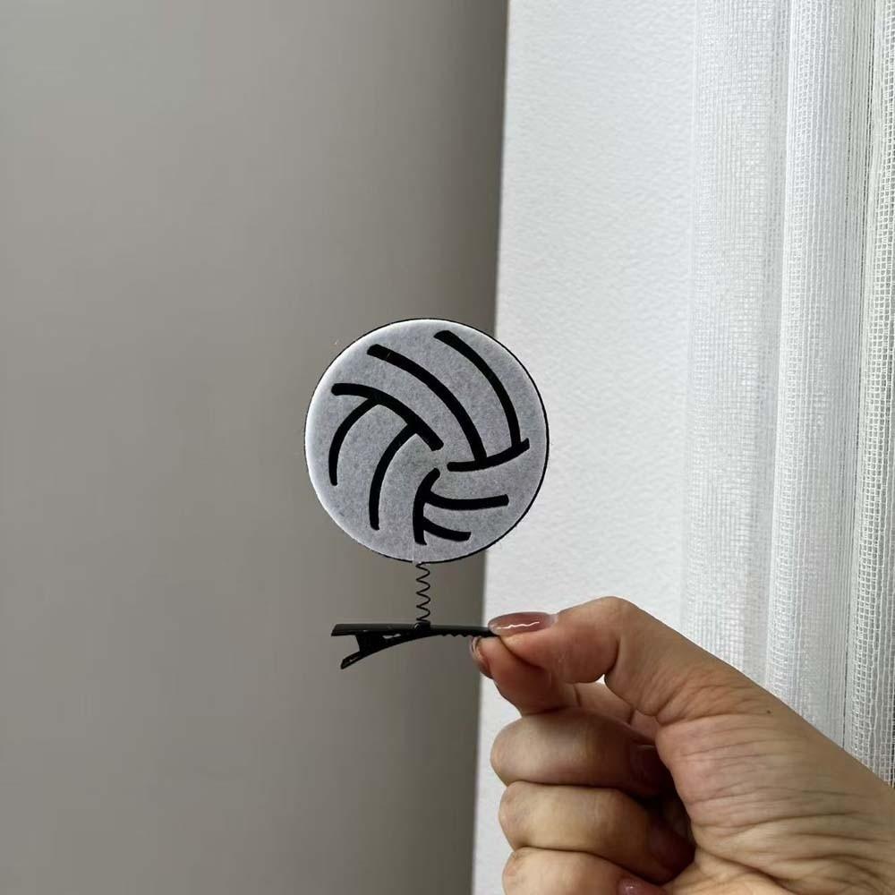 10pcs/set Cute Basketball Hair Clips Zinc Zinc Alloy Side Clip for Fans Soccer Hairpins Set  Daily
