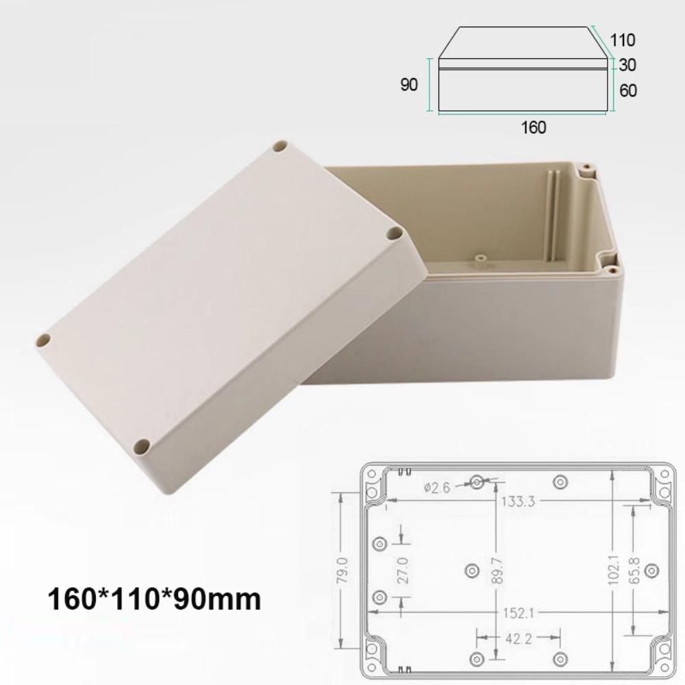 ABS Electronic Project Instrument Case Plastic Outdoor Junction Box Housing New Enclosure Box