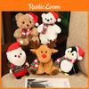Рождественская плюшевая игрушка Белый медведь Пингвин Кукла Санта Клаус Мягкая игрушка Декор