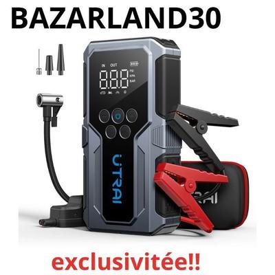 Автомобильный пусковой аккумулятор - BAZARLAND30 - UTRAI - 5000A - Насос 150PSI - 6-в-1