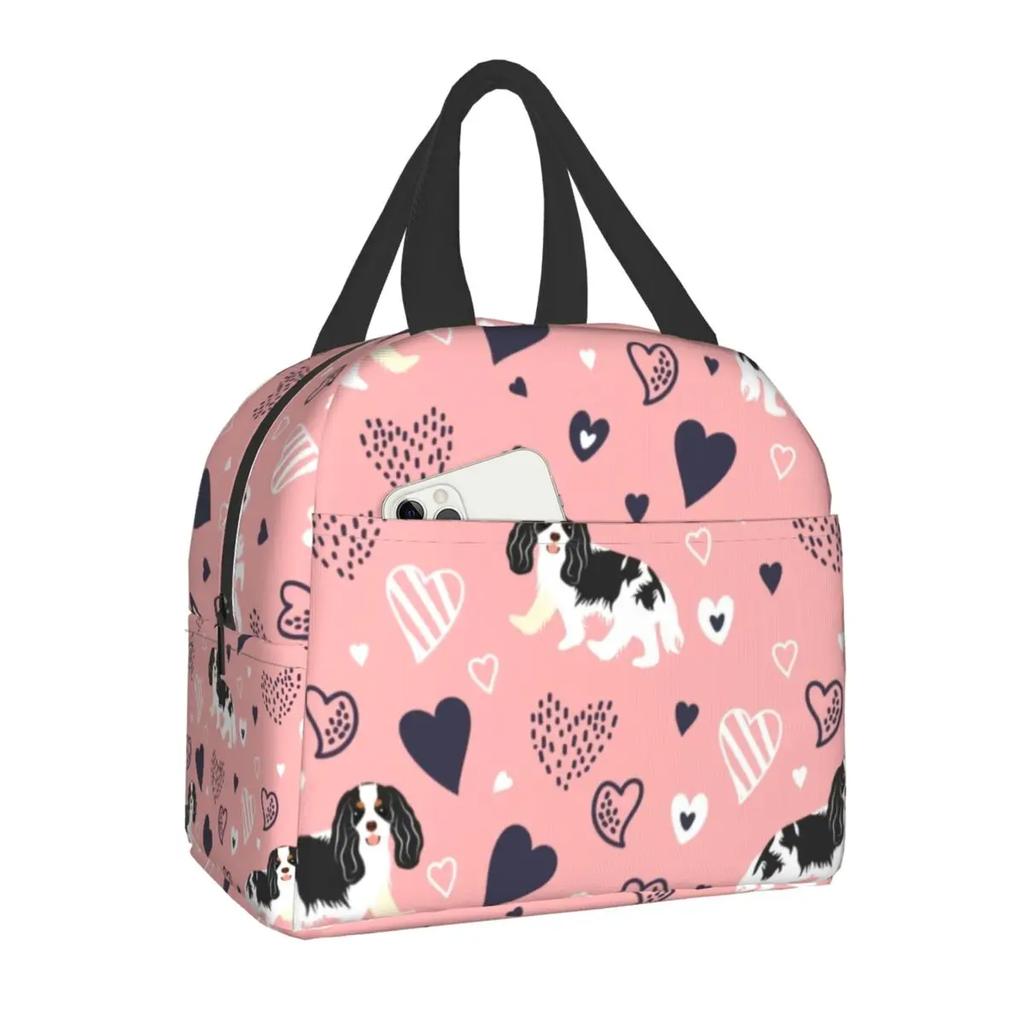 Frenchie Французский бульдог Утепленные сумки для обеда для женщин, любителей собак, многоразовый охладитель, термоконтейнер для еды, школьный ланч-бокс