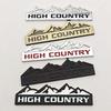 3D Металлическая эмблема-значок HIGH COUNTRY для стайлинга автомобиля, наклейки для Jeep Dodge Ford, Модифицированные Автоаксессуары Снежная Гора