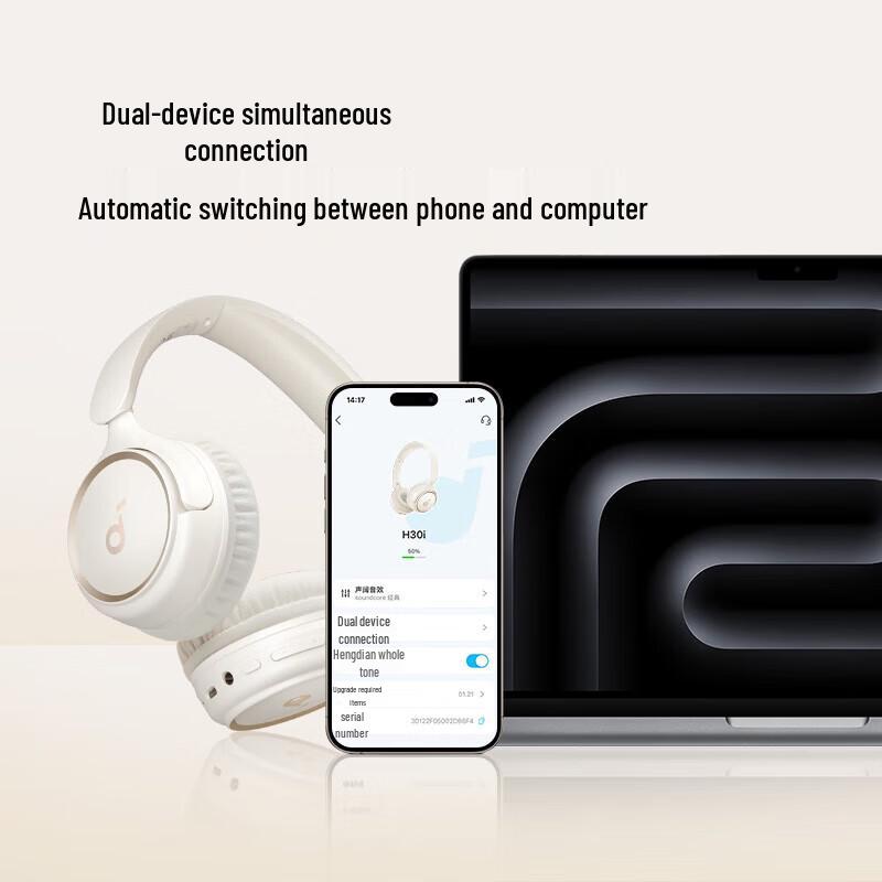 Беспроводные накладные наушники Soundcore H30i