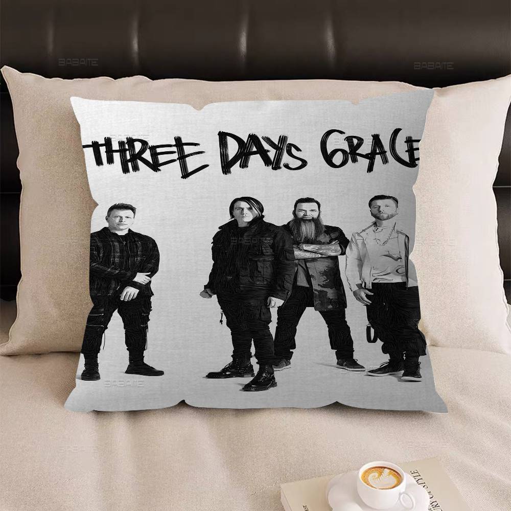 Чехол для подушки Rock Band T-Three Days Grace Декоративная наволочка Напечатанный чехол для подушки Для дивана