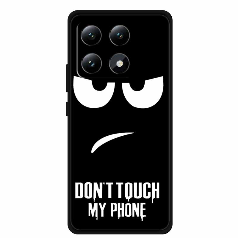 New Cool Phone Case For Xiaomi 14T 5G 6.67'' TPU Black Cover Bumper For Xiaomi 14 T 14T pro Shield Funda Capa Fashion Soft Case