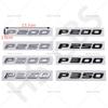 3D P200 P250 P300 P350 Letters Emblem  Car Door Side Fender Decal Rear Trunk Badge Tailgate Sticker Decorative Accessories