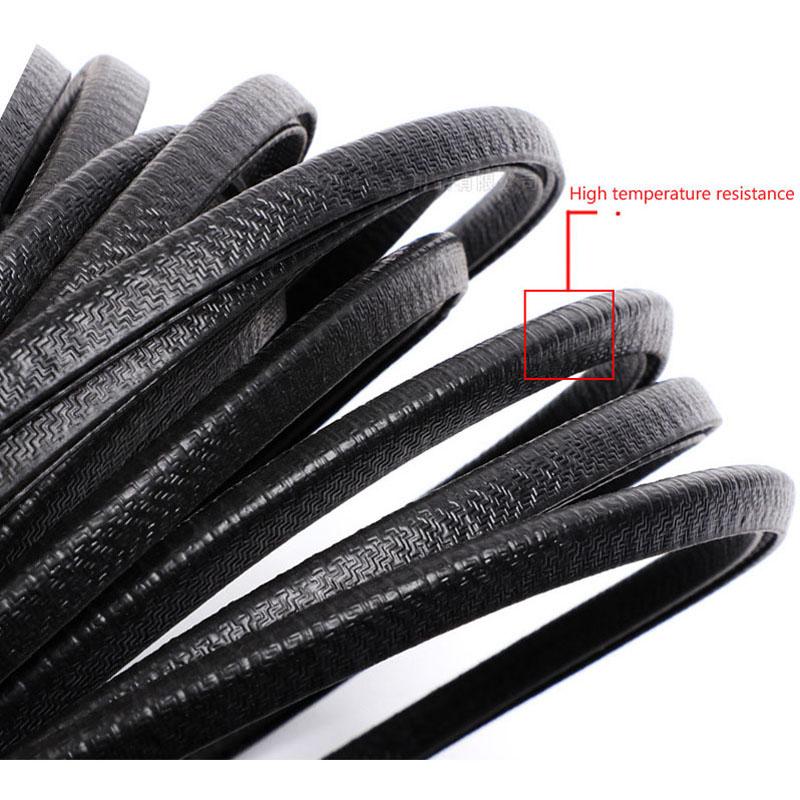 5 м 10 м встроенное стальное кольцо для автомобиля, противоударная полоса, наклейка, авто край двери, защита от царапин, защита бампера, накладка, уплотнительная лента