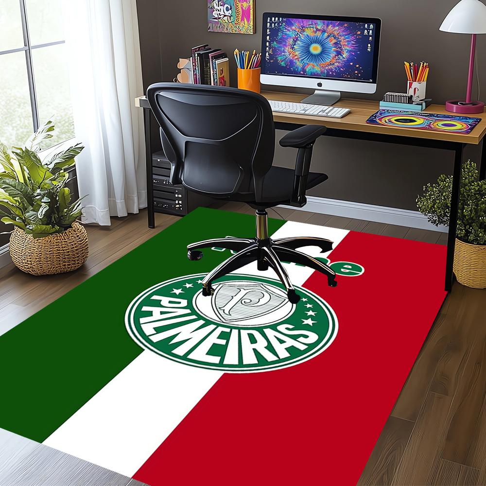Custom Name Palmeiras Printed Carpet,Rug for Office Chair Living Room Bedroom Kitchen Room Decor Gifts.