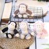 Adorable Plush Monkey Keychain Cute Cartoon Gorilla Backpack Pendant Soft Toy
