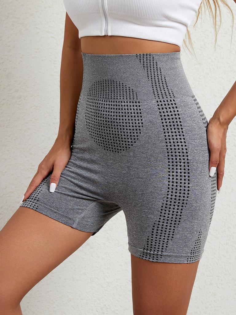 Flarixa Women Seamless Body Shaper Sports Shorts High Waist Tummy Control Leggings Fitness Yoga Quick Drying Running Wideband Shapewear Cycling Shorts