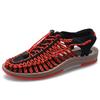 Fashion Sandals For Men Summer Breathable Shoes Handmade Rope Roman Sandals Couple Stylish Flats Shoes Outdoor Beach Men Sandals