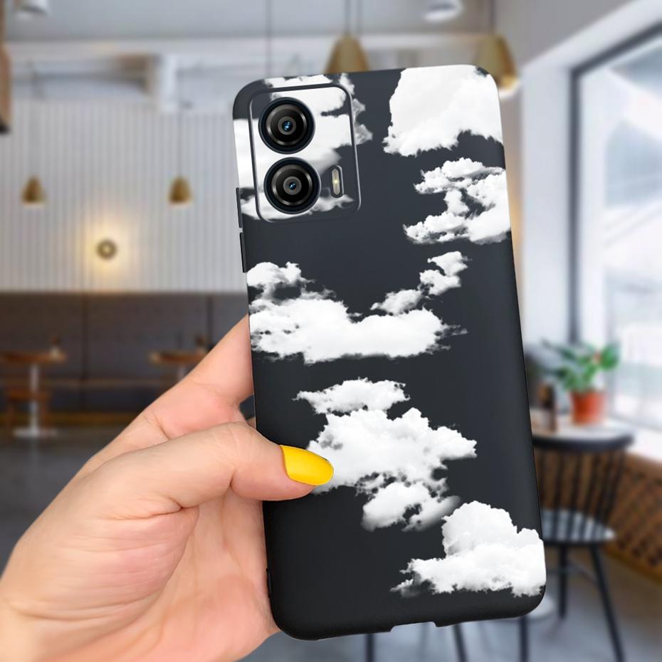 Phone Case For Motorola Moto G53 G73 5G 2022 Beautiful Flower Pattern Soft Silicon Cases For MOTO G73 MotoG53 XT2335
