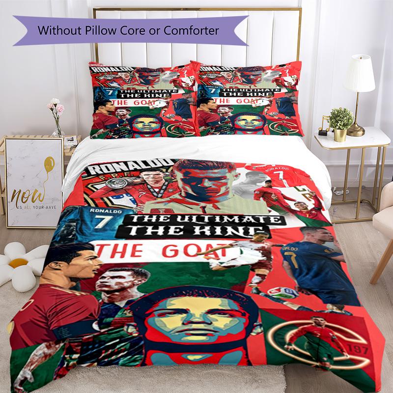 Cristiano Ronaldo Bedding Set Breathable Duvet Cover With Pillowcases Home Decoration Birthday Gift