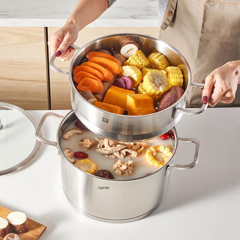 Zwilling Глубокая кастрюля 24 см с корзиной-пароваркой, набор