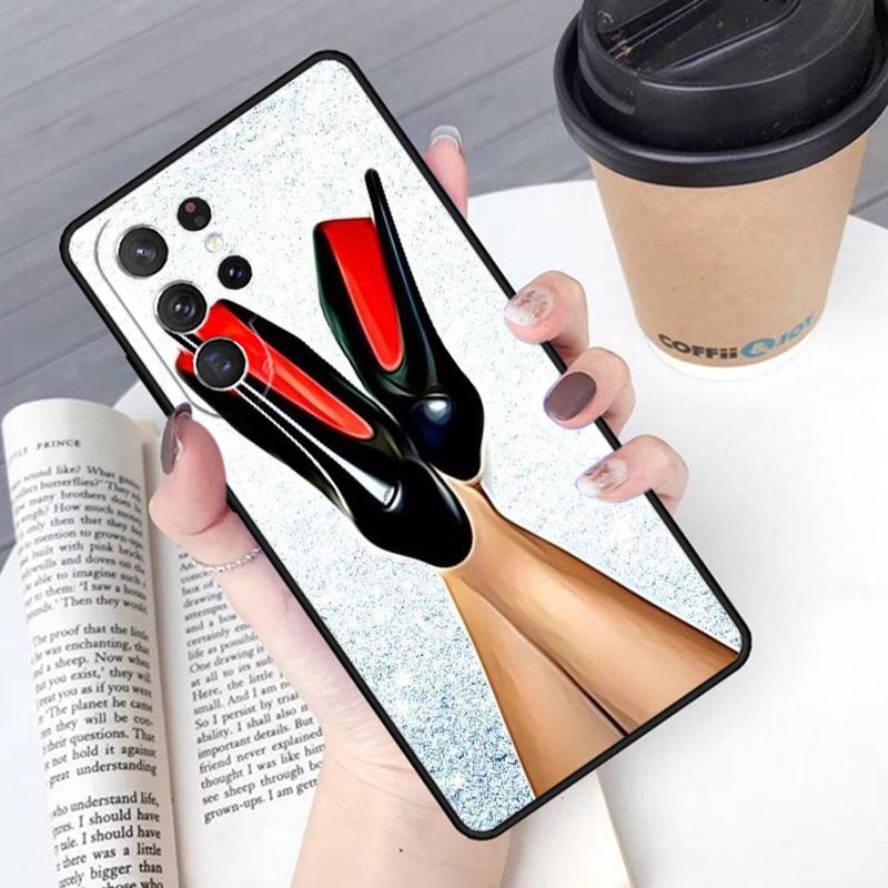 Девушка на высоких каблуках Модный чехол для телефона Обложка Для Samsung Galaxy S24 S25 Ultra S21 S22 Ultra S10E Note 10 Plus Note 20 FE S23