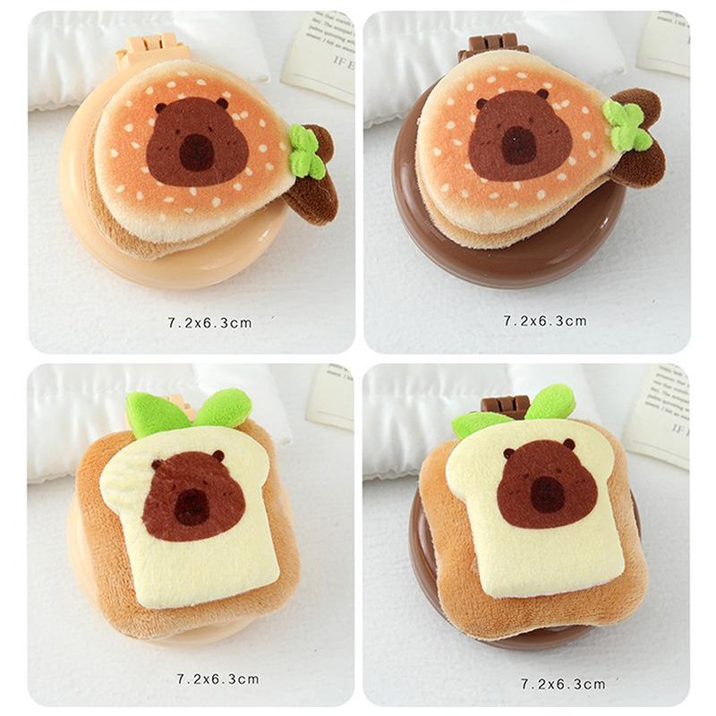 Зеркало-расческа 2 в 1 складное Легкий дизайн с двойным складыванием Складное зеркало для макияжа Маленький размер Массажная расческа с воздушной подушкой Для использования на открытом воздухе