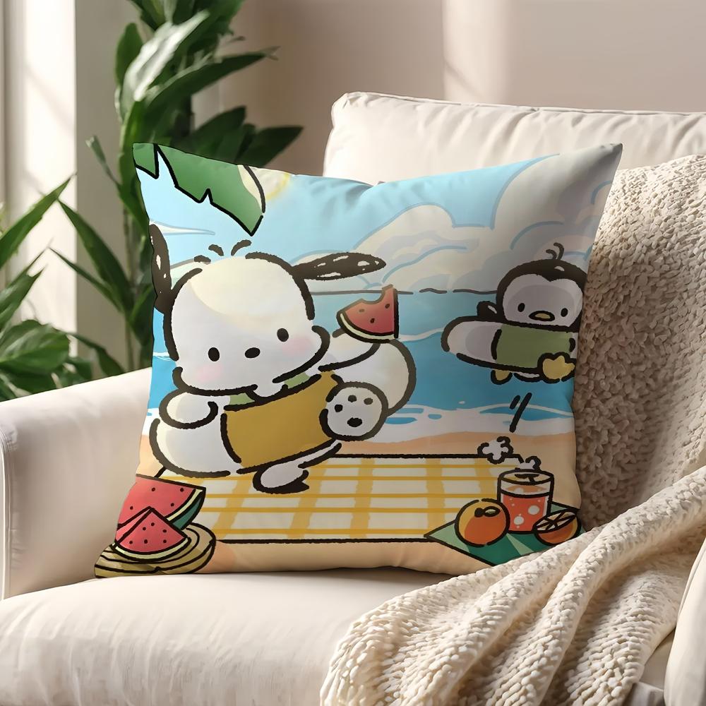 Милая Наволочка P-Pochacco Для Подушки Печать Декор Дивана Дом Автомобиль Комната Кофейня Офис Северная Простота