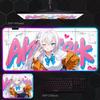 Аниме Хацунэ Мику One Piece Seven s RGB Коврик для мыши Супербольшой Киберспорт Анимация Игра Аниме Fps Настольный коврик
