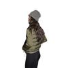 Autumn and winter new splicing sleeves stand-up collar cotton clothes women's short light and thin warm jackets women's clothing batch supply