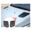 For Dodge Ram Carbon Fiber Racing Front Car Hood Air Flow Vent Decor Trim 2Pcs