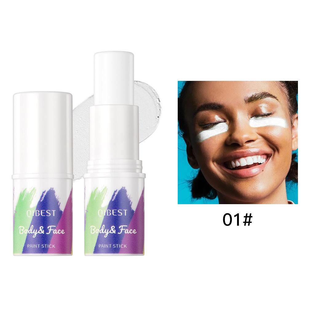 Краска-карандаш для тела и лицаЕстественная трехмерная модификация контуров для осветления цвета лица, смываемая ручка-краска
