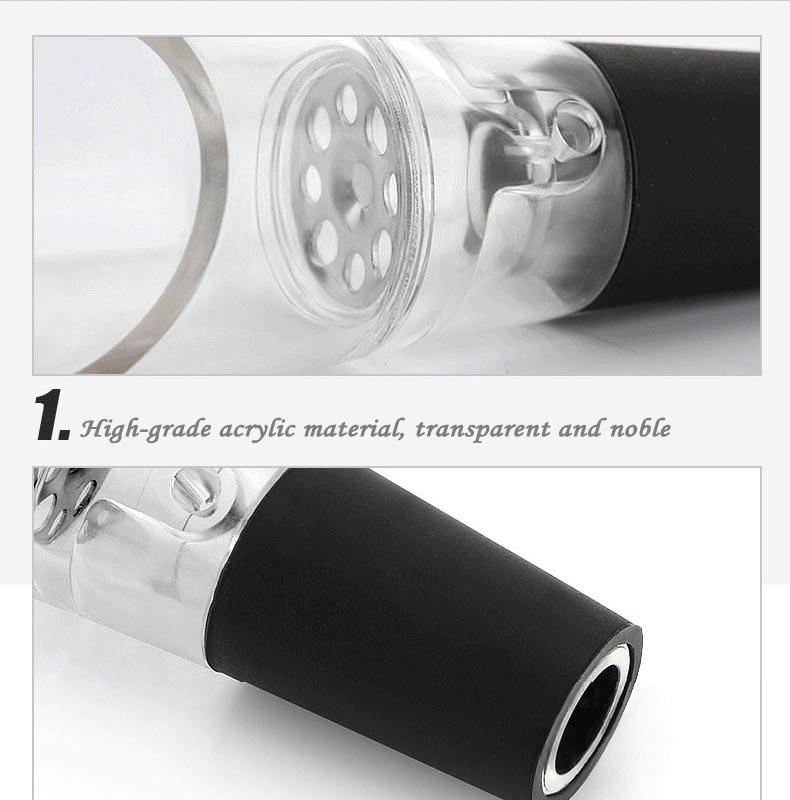 1pcs Wine Aerator Pourer Spout Decanter Magic Mini Wine Decanter Wine Aerator(Color:Black)