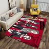 "Anime Girls on Red Background" suitable as a non-slip mat for the living room or bedroom sofa