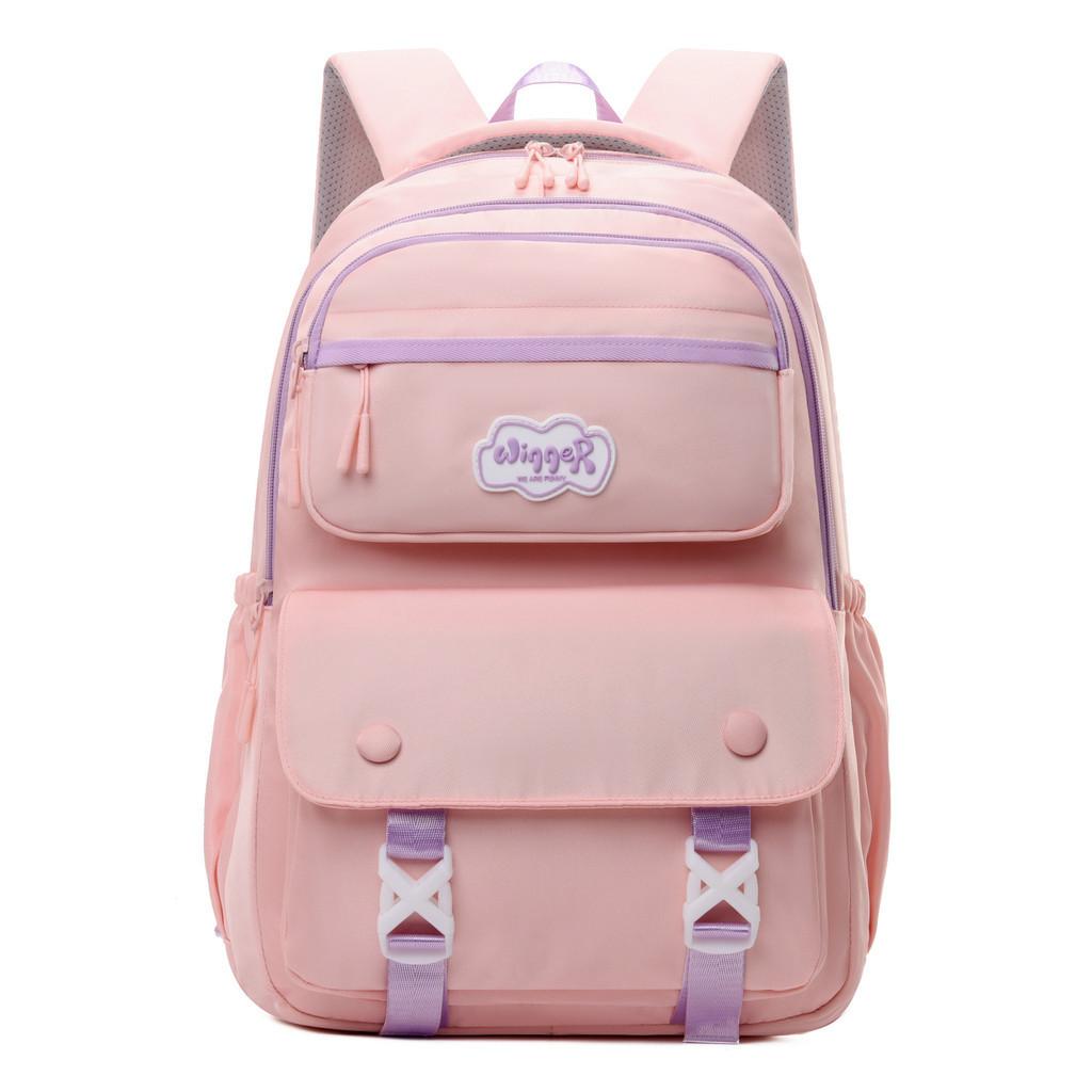 Fashionable Unisex Lightweight School Backpack With Ergonomic Shoulder Straps In Multiple Colors
