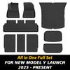 For New Tesla Model Y Launch 2025+ Juniper TPE Floor Mat & Cargo Liner All Weather Trunk Mats Floor Liner Seat Backrest Mats