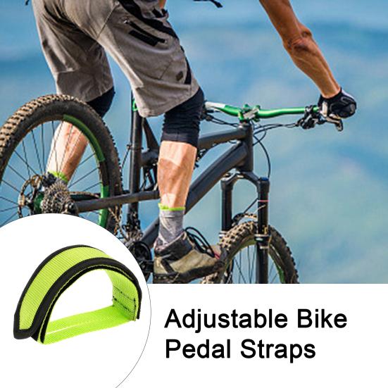 Yousheng 2 шт. ремни для велосипедных педалей с крепежной лентой, износостойкие, сверхлегкие, регулируемые, противоскользящие, универсальные ремни для велосипедных ножек, аксессуары для велосипеда