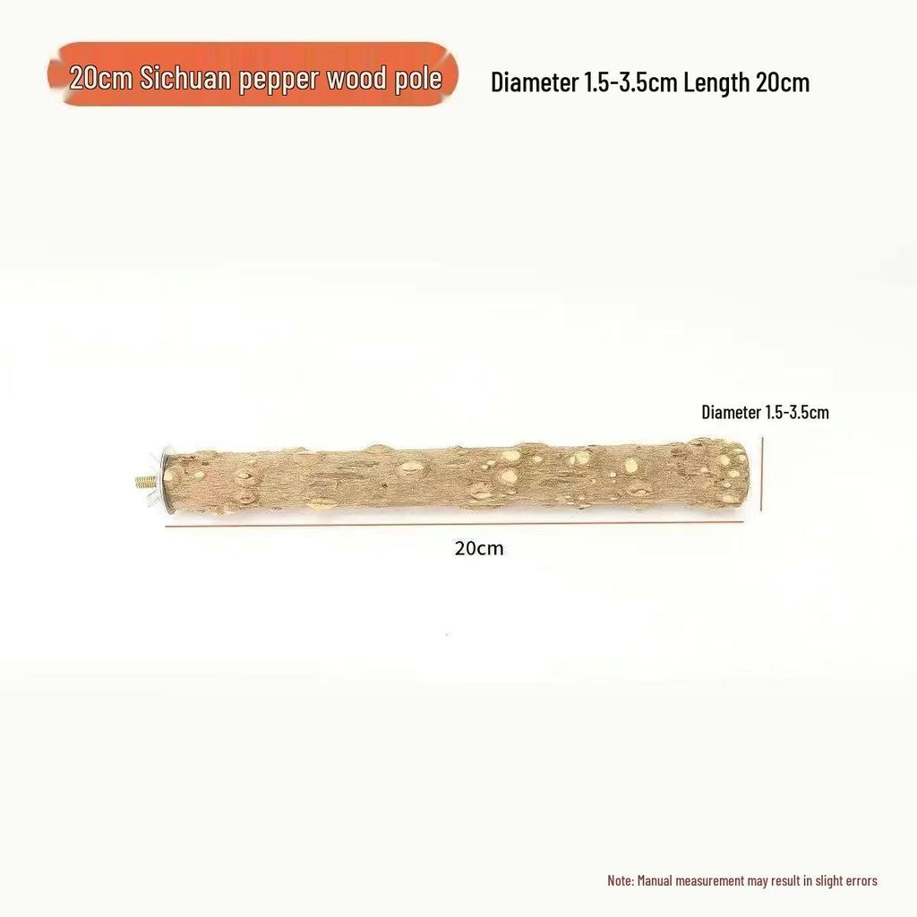 Parrot Perch Magic Claw Rest: Prickly Ash Wood Stand for Bird Cage, Claw Sharpening & Resting Accessory.