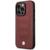 Etui do iPhone 14 Pro Max BMW Leather Seats Pattern MagSafe Burgundowy