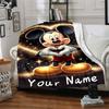 Custom Name Princesses Together blanket for Couch & Bed, Plush Cozy Fuzzy Blanket Super Soft & Warm Blankets for Fall and Winter. 0908120