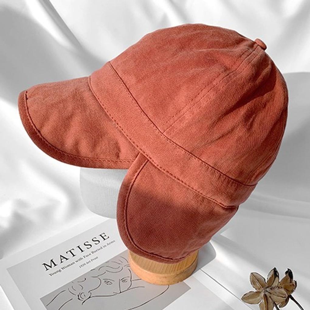 Женская Мужская Зимняя Кероро Шапка-ушанка Меховая Шапка-ушанка Каштановая