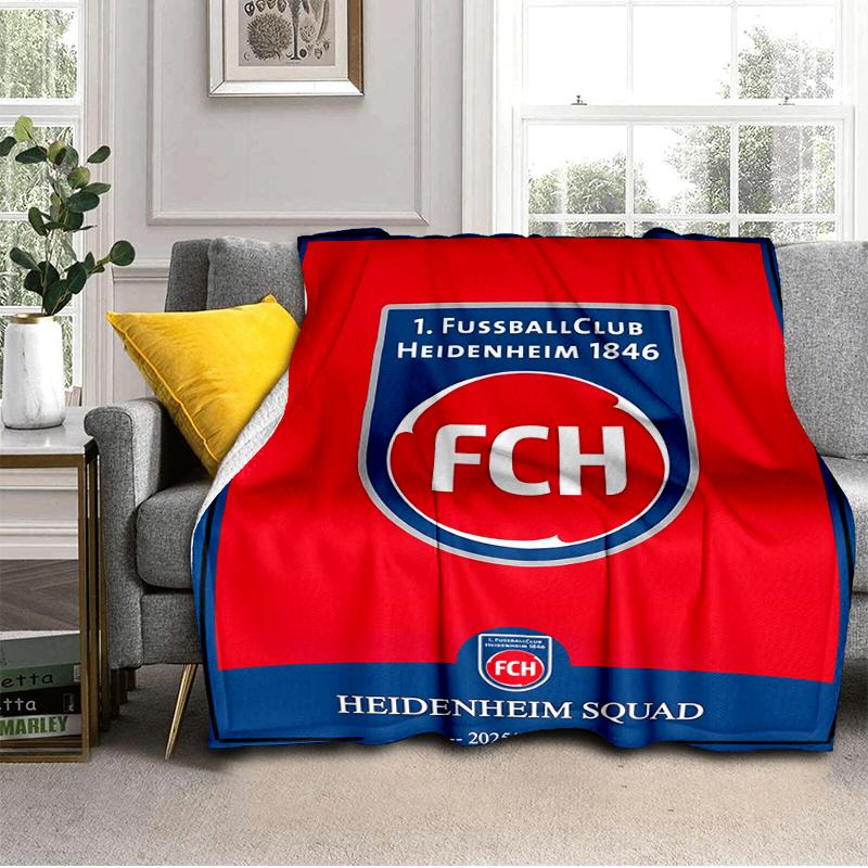 Heidenheim Squad Blanket Lightweight Ideal Bedding Blanket Perfect for Travel, Camping, Living Rooms, Offices, Sofas, Fan Christmas gift