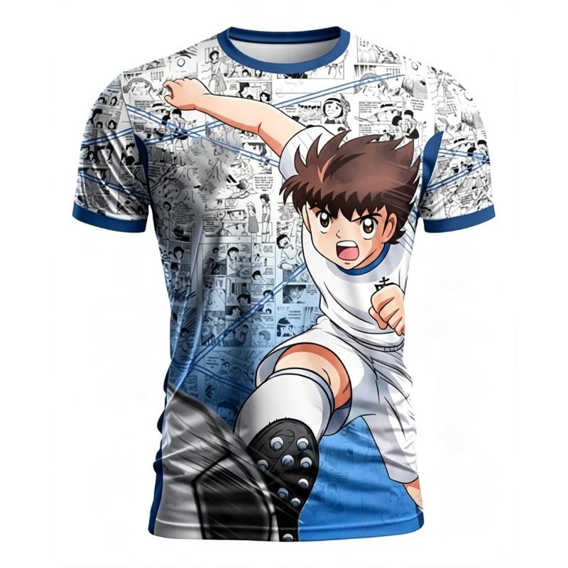 Summer Casual Anime Tsubasa Jersey 3D Men T Shirt Women Tee Boys Top Children Parent Child Short Sleeves Kids Tshirt