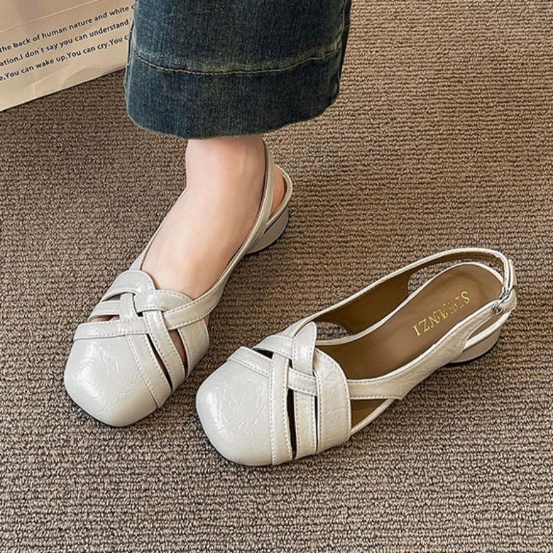 Designer Women Heeled Sandals Chunky Summer Shoes Woman Slippers 2025 Party Dress Slides Walking New Mujer De Sandalias