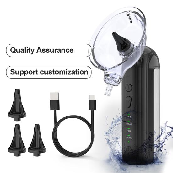 Electric Ear Wax Removal Kit with 4 Pressure Settings 6 Reusable Tips IPX7 Waterproof Water Powered Ear Cleaner Portable Ear Wax Remover Tools