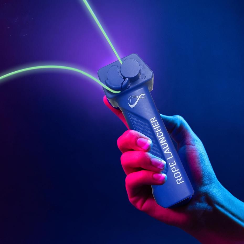 LoopLasso с тем же передатчиком на веревке ZipString Ручная светящаяся веревочная игрушка с регулируемой скоростью