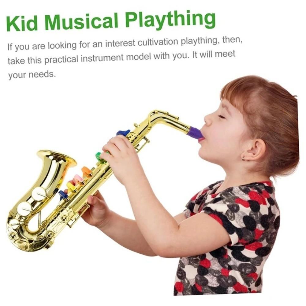 Simulated Musical Kids Saxophone Toy Four-tone Musical Instruments  Music Equipment