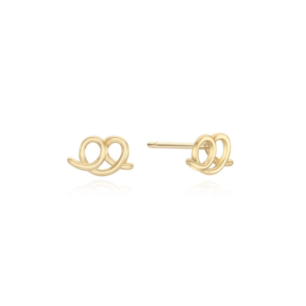 LLOYD Heart Pretzel 14k Gold Earrings LPFN3224G