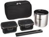 Tiger Thermal Steel Lunch Box Approximately 2.3 Cups with Pouch Black LWY-E461-K Tiger