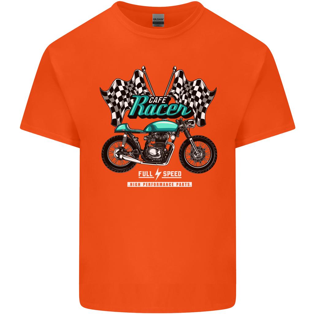 Cafe Racer Full Speed Biker Motorcycle Unisexs Light Cotton TShirt