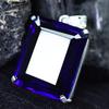 Emerald Blue Tanzanite 158 ct 925 Sterling Silver Pendant Lab-Created Gemstone Jewelry Gift